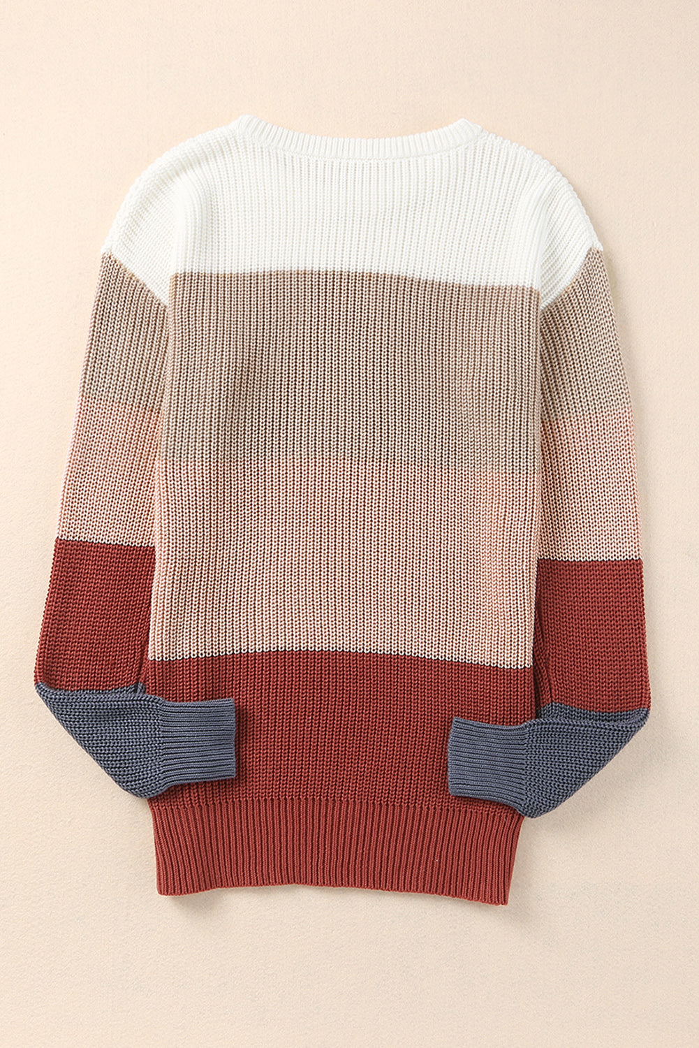 Dallas Color Block Round Neck Sweater