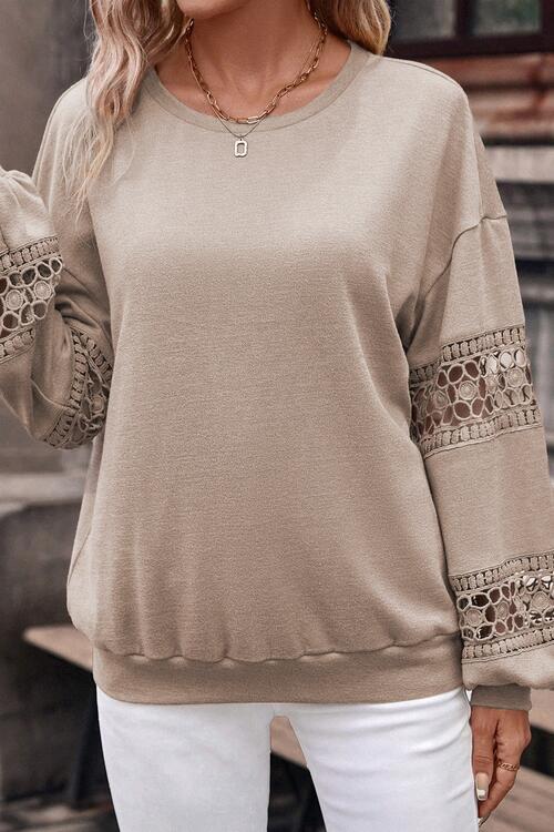 Vera Crochet Long Sleeve Blouse