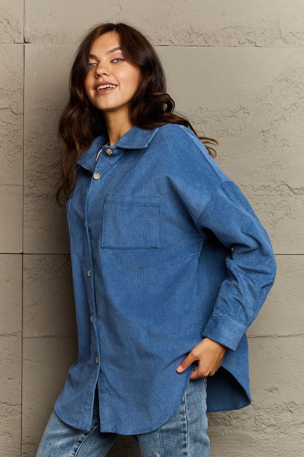 Always Being Me Button-Down Shacket