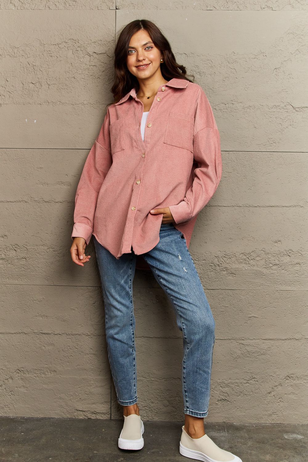 Always Being Me Button-Down Shacket