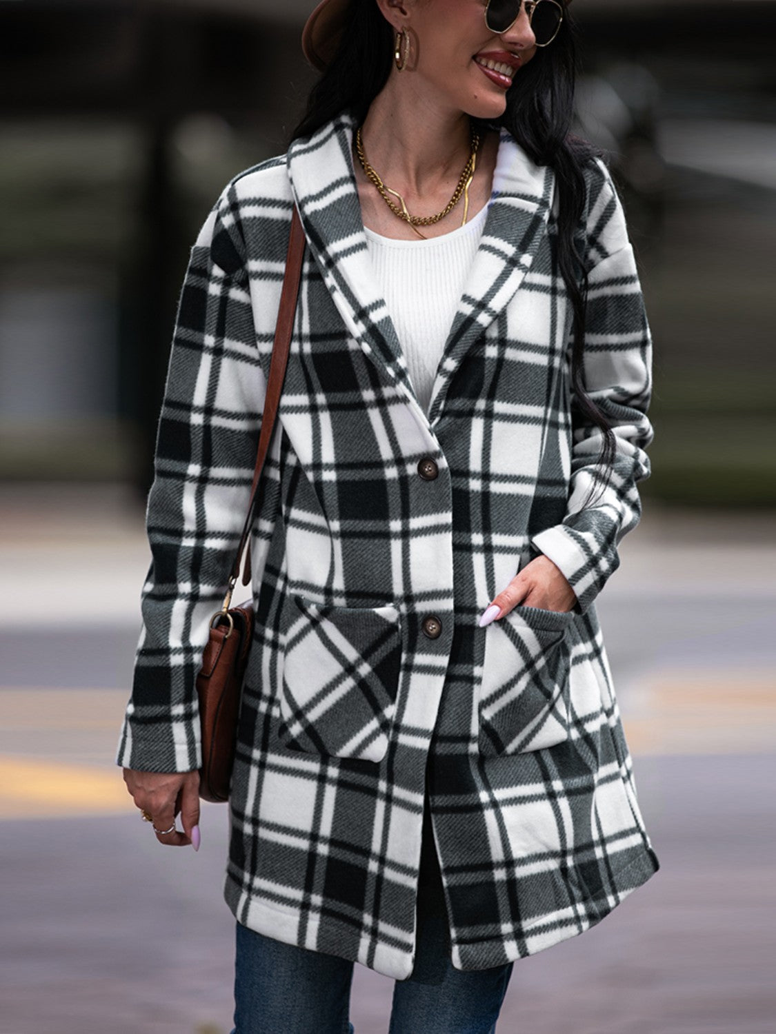 Good Evening Plaid Coat
