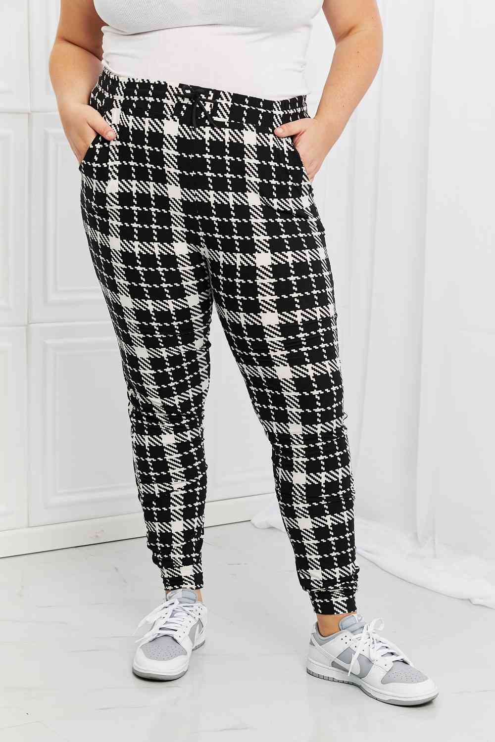 Paris Plaid Joggers