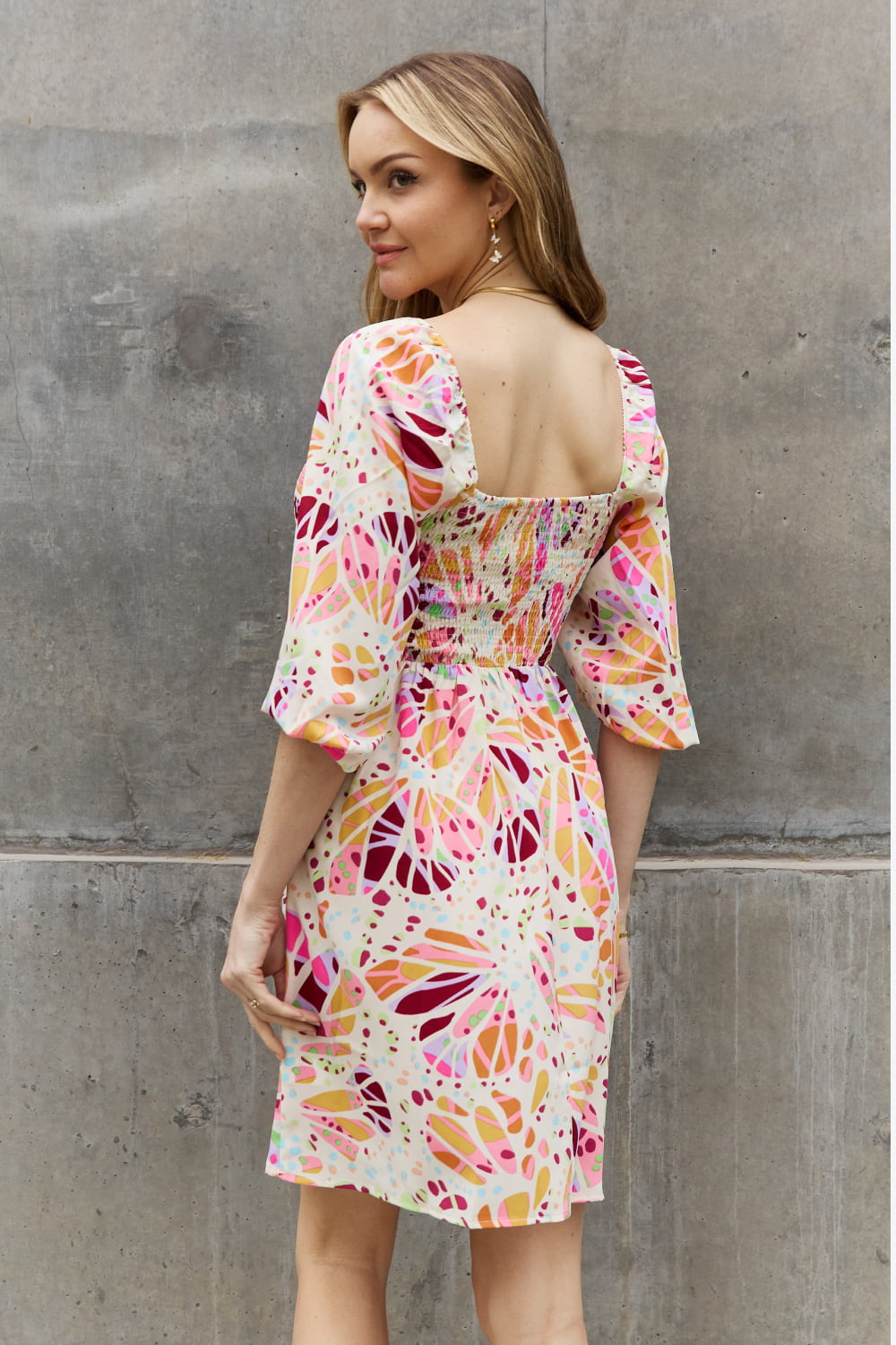Be Hopeful Floral Mini Dress