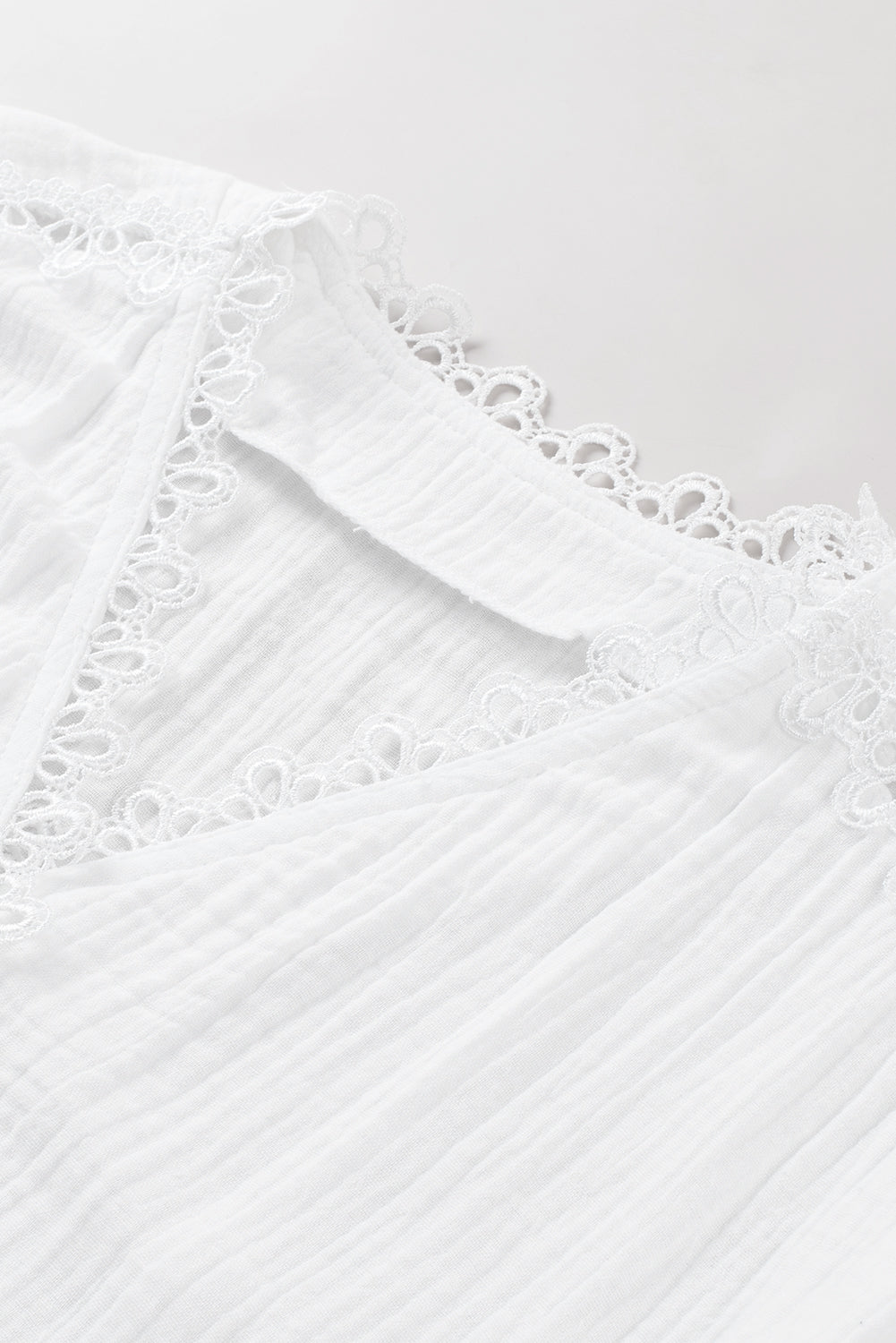 Here For You Spliced Lace Blouse