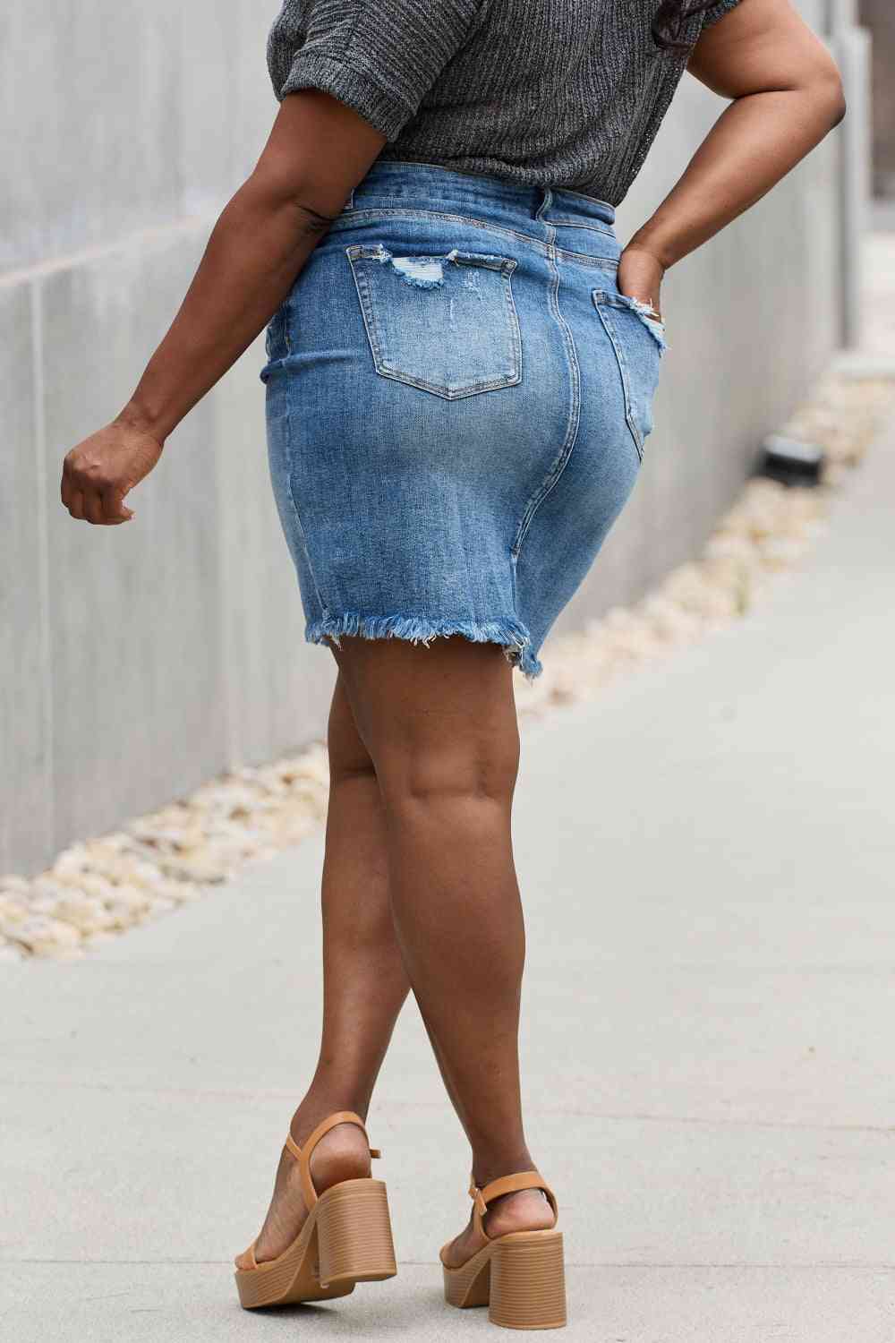 Renee Denim Mini Skirt