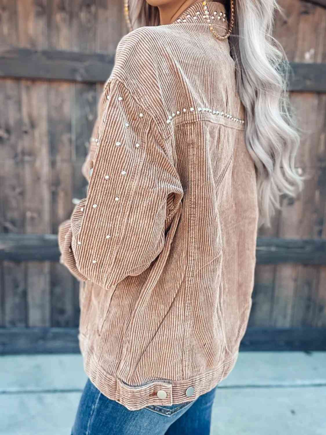 Alisson Studded Button Down Jacket