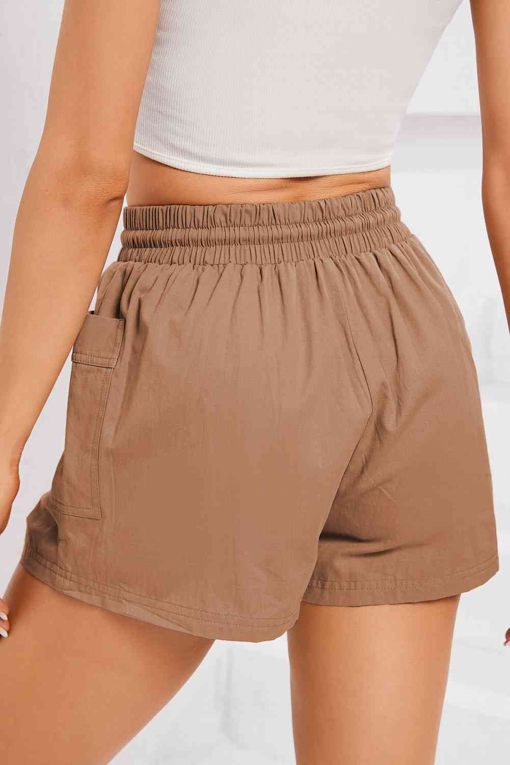 Legacy Drawstring Smocked Waist Shorts