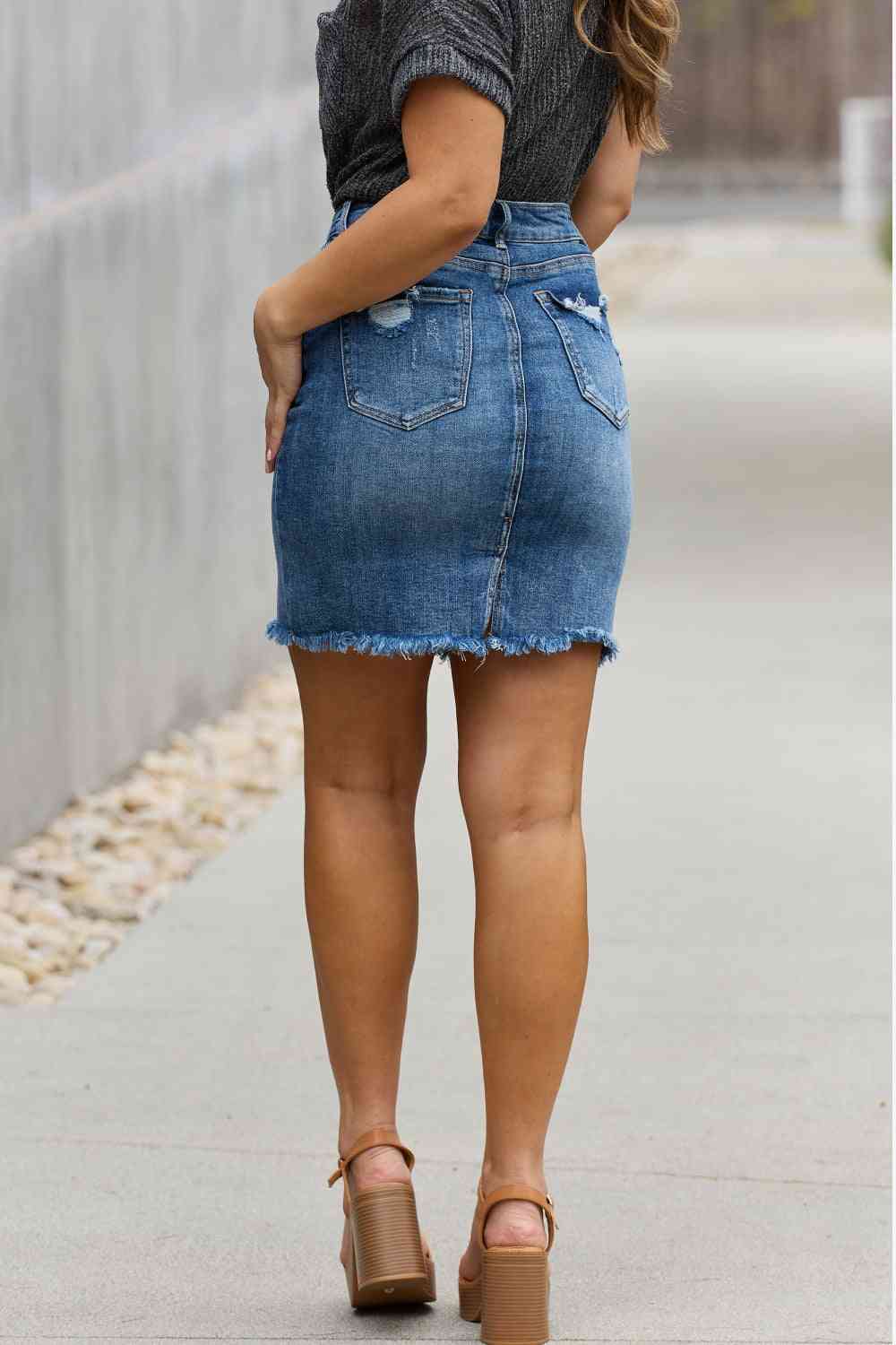 Renee Denim Mini Skirt