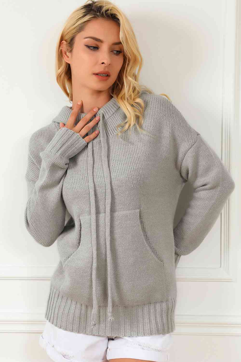 Avianna Drawstring Hooded Sweater