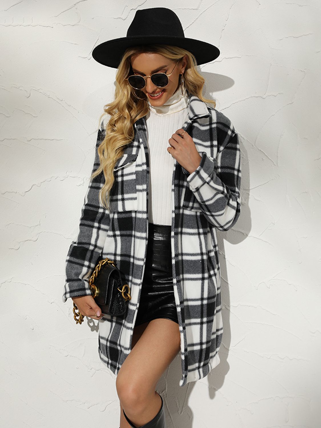 Walk In Nature Plaid Coat
