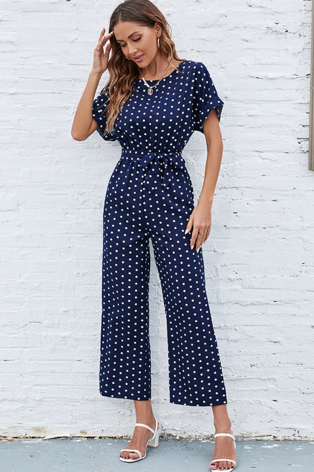 Meant To Be Polka Dot Jumpsuit
