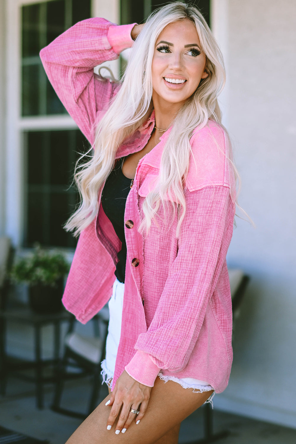 Leslie Button Down Shacket