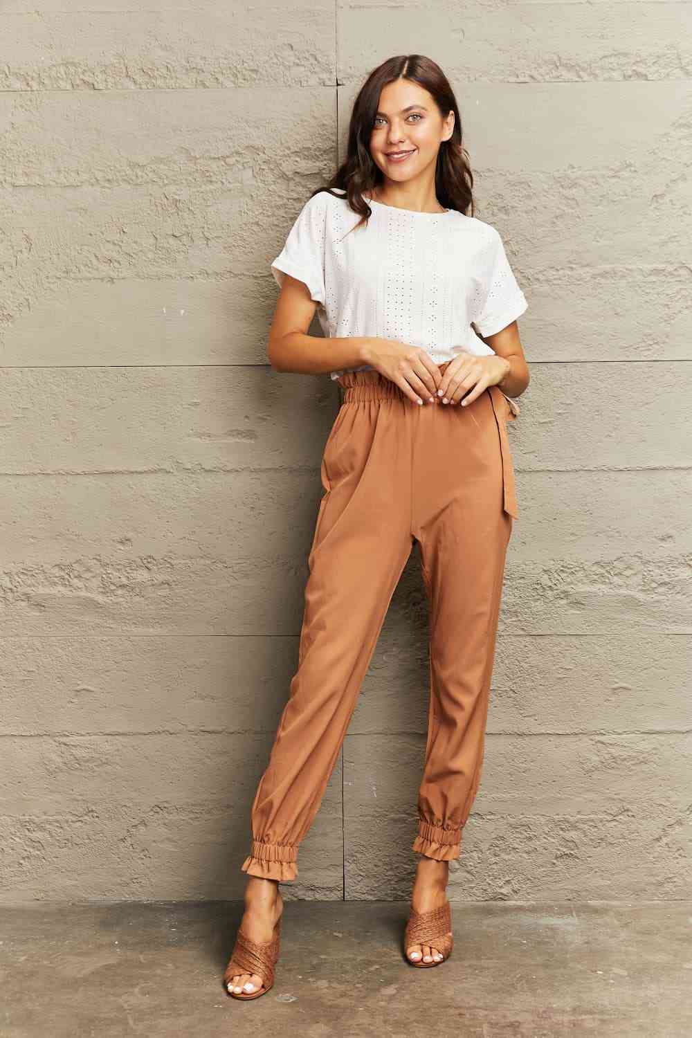 Vida Eyelet Short Sleeve Blouse