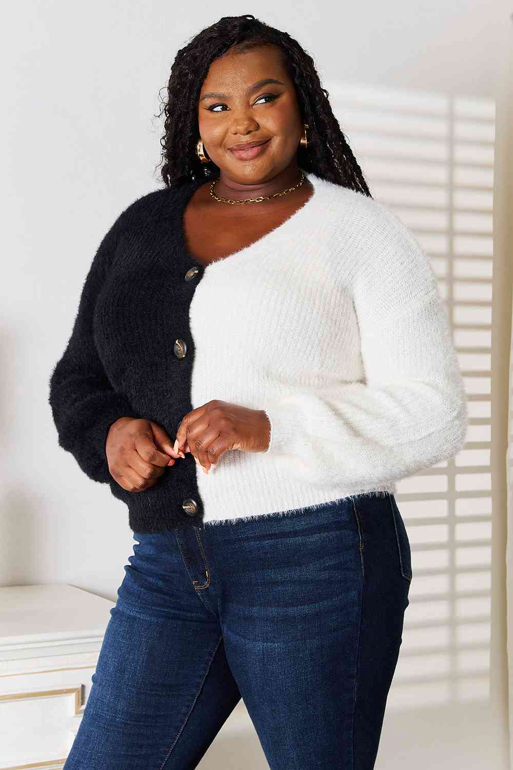 This Or That V-Neck Cardigan