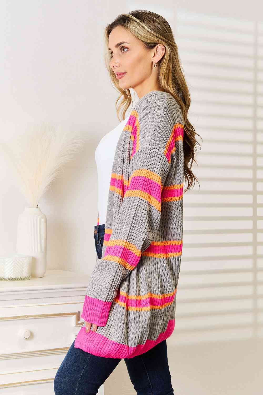 Charming Ribbed Cardigan