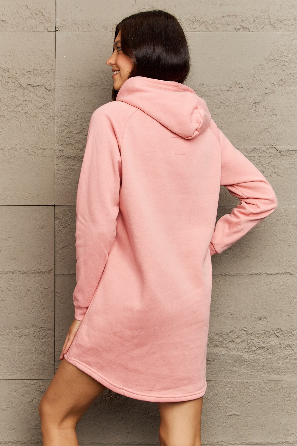 Just Cozy Hooded Mini Dress
