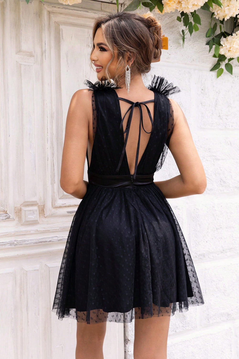 Arianna Open Back Mini Dress