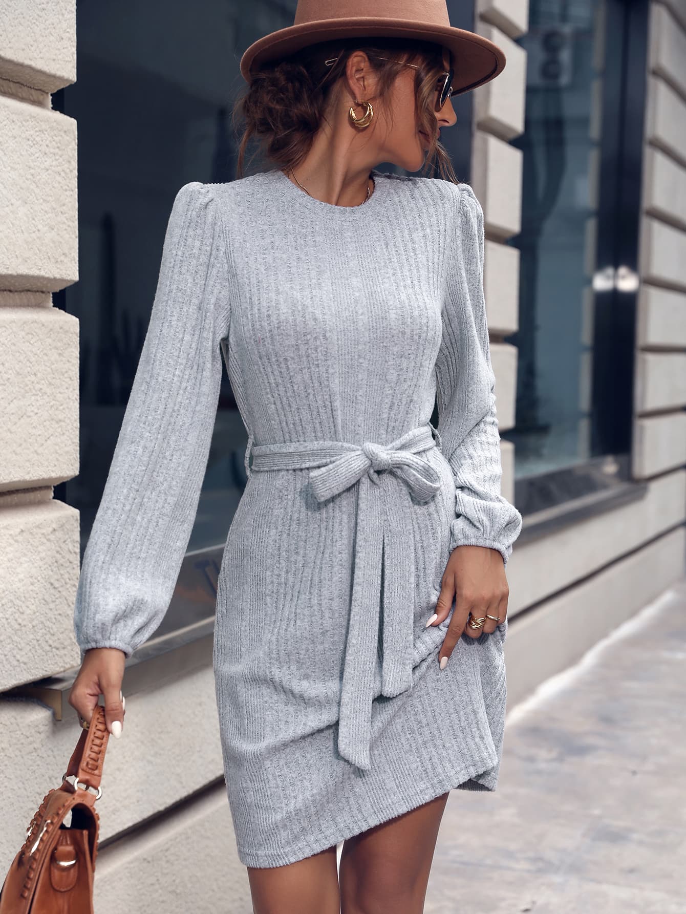 Jayne Tie Waist Mini Dress