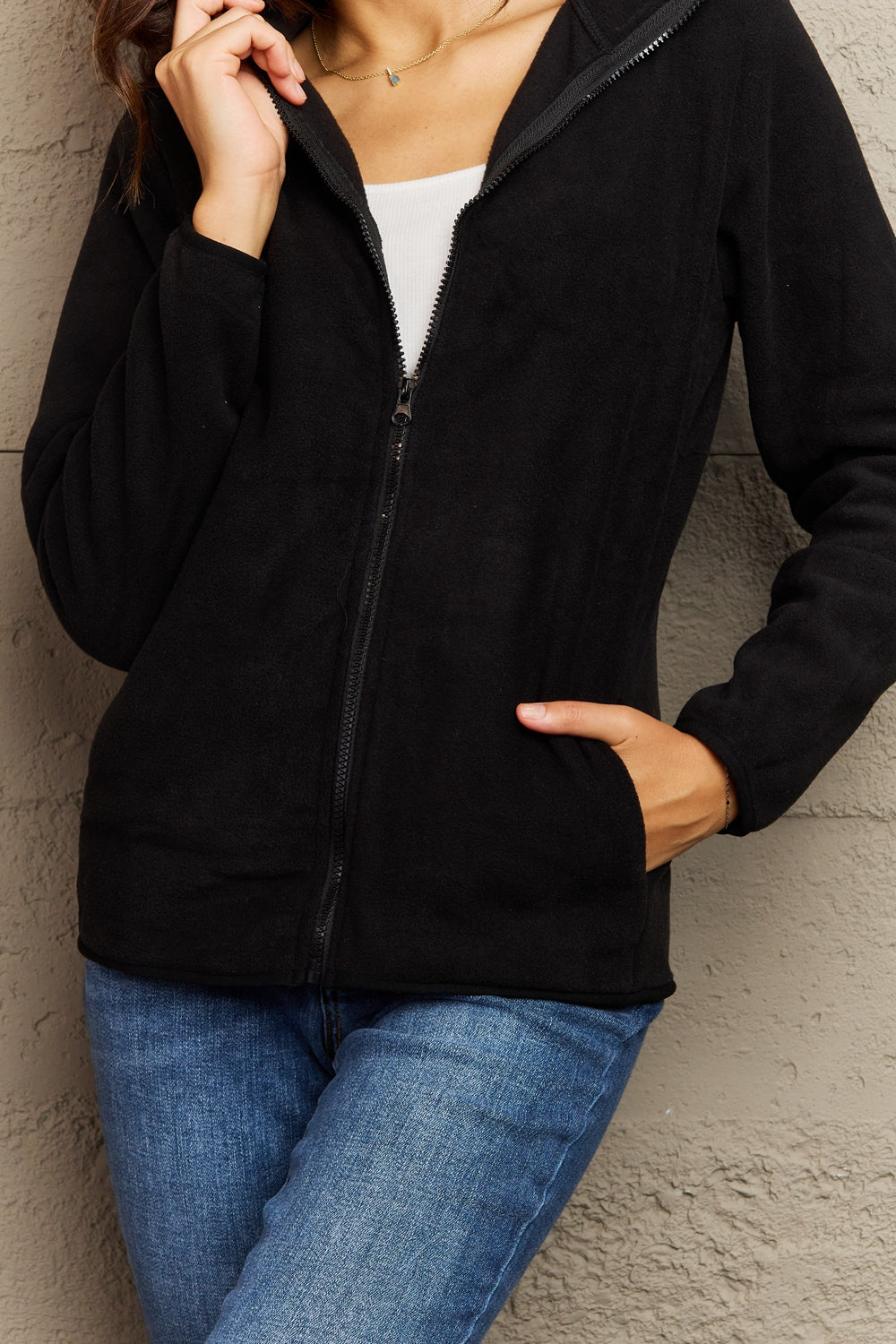 Ready And Waiting Zip-Up Jacket