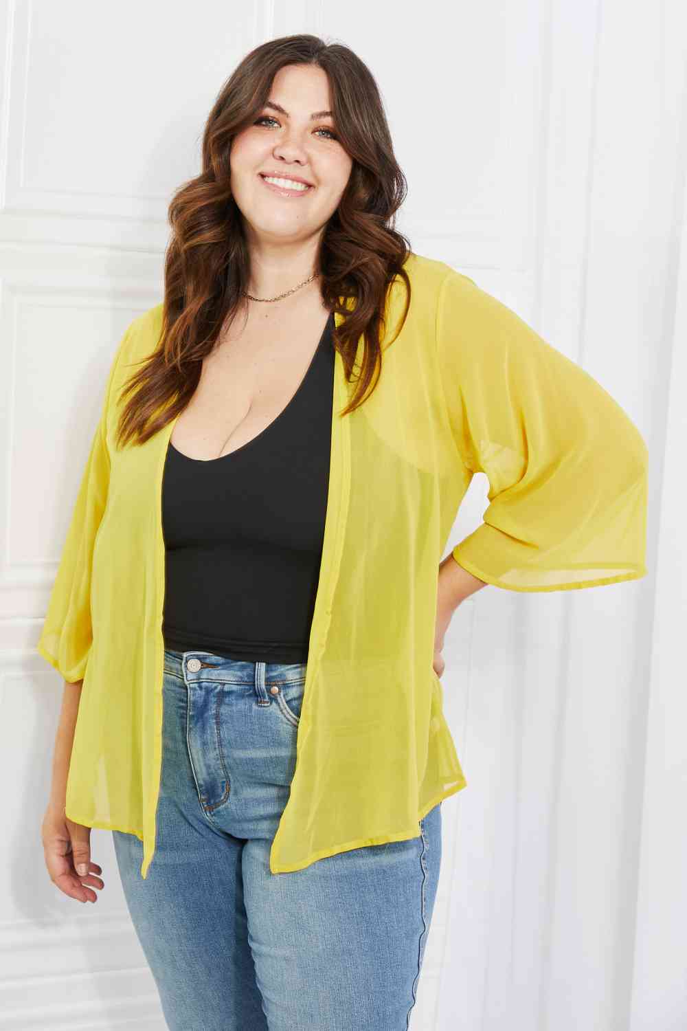 Just Listen Chiffon Kimono