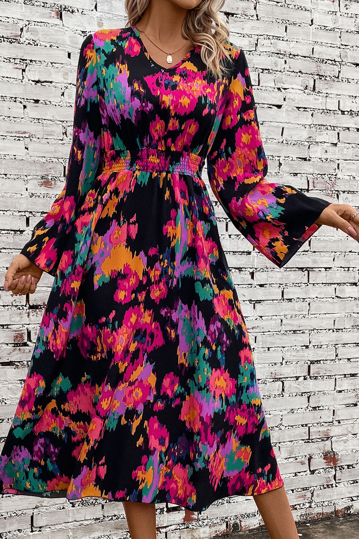 Tropical Date Night Midi Dress