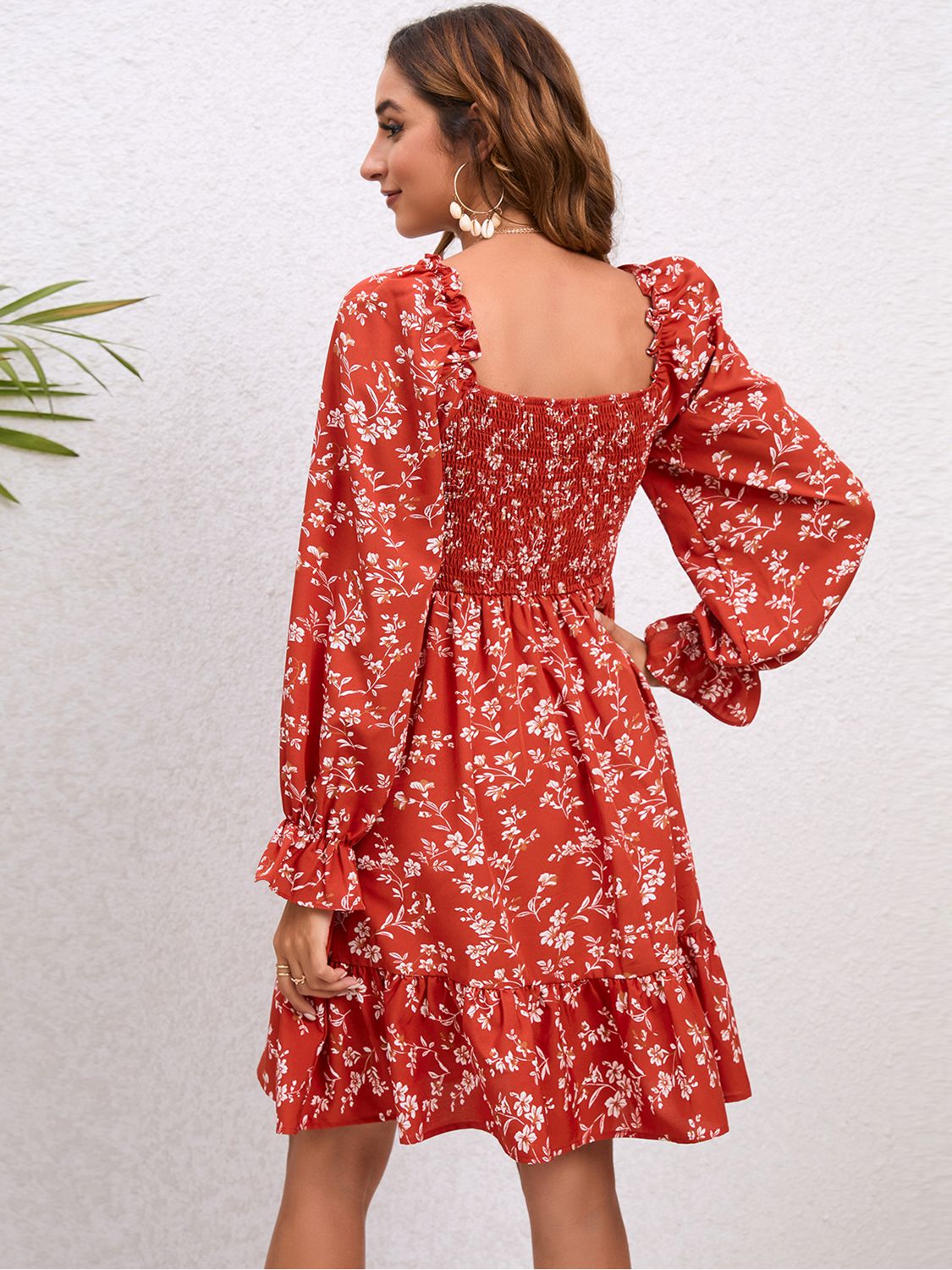 Inara Floral Smocked Mini Dress