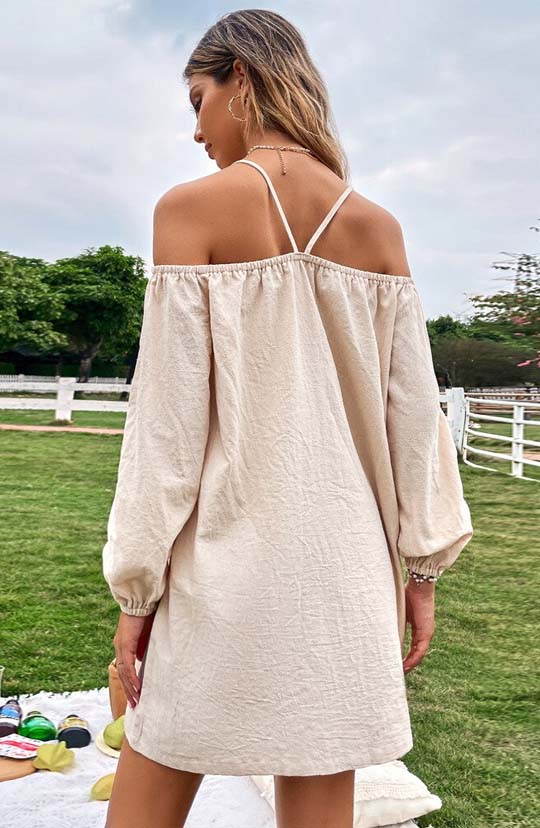 Garden Of Eden Light Green Mini Dress