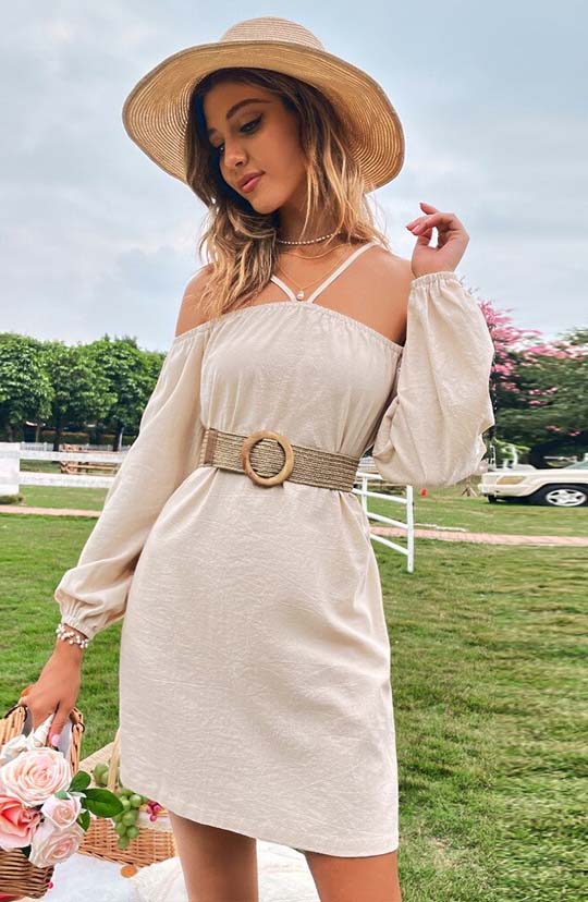 Garden Of Eden Light Green Mini Dress