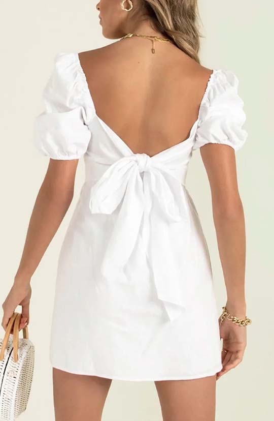 I'm A Doll Pink Bow Mini Dress