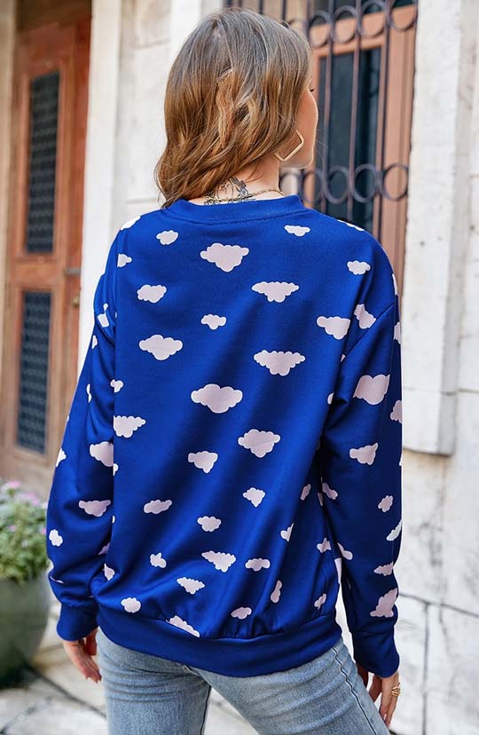 On Cloud Nine Royal Blue Sweatshirt