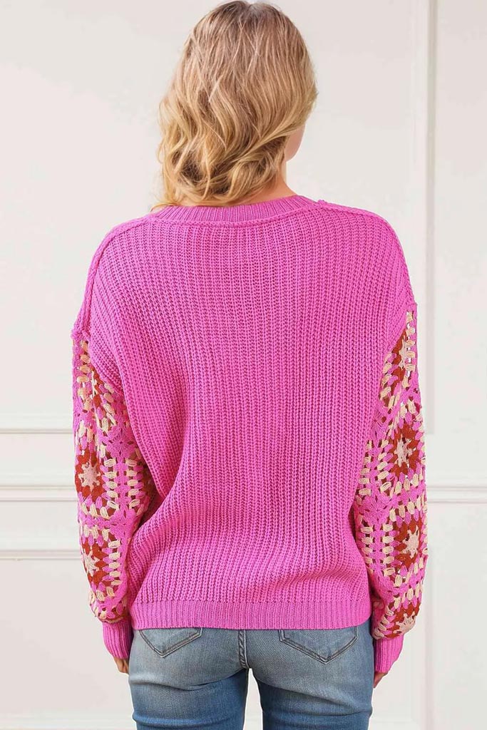Ariel Exposed Seam V-Neck Sweater