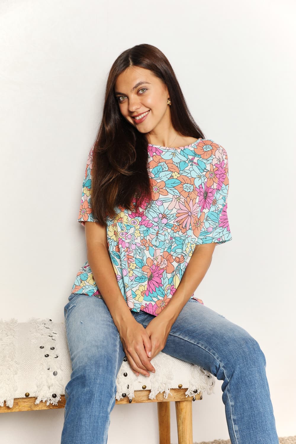 Elsie Floral Babydoll Top