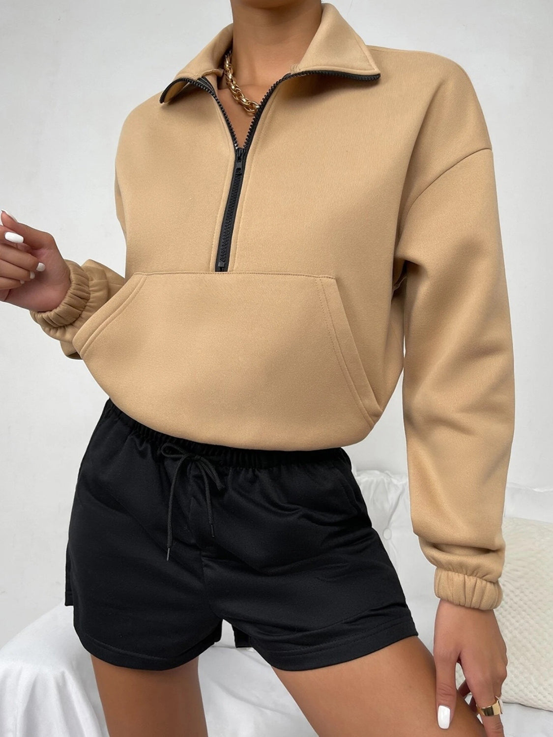 Indulge Me Half-Zip Sweatshirt