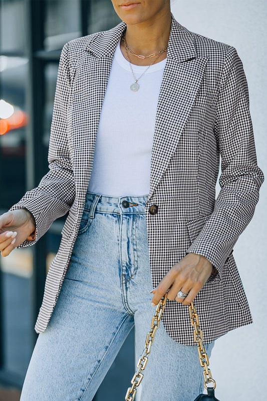 Taking My Time Houndstooth Blazer