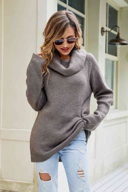 Carmen Cowl Neck Raglan Sleeve Sweater