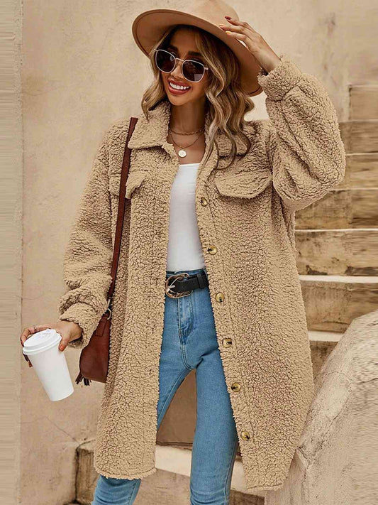 Josie Button Down Teddy Coat