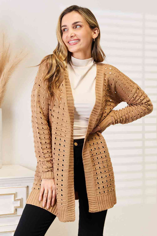 Getting Cozy Openwork Cardigan