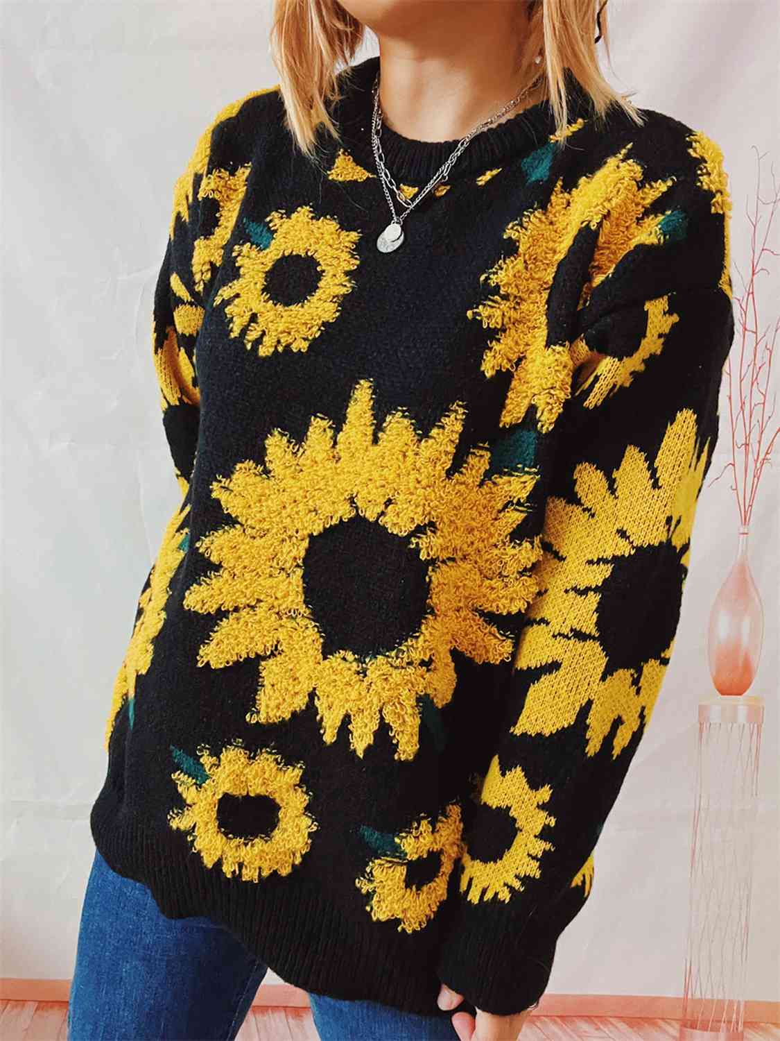 Sunflower Long Sleeve Sweater