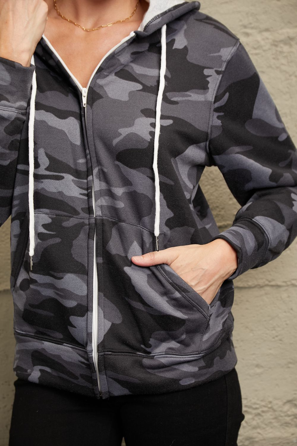 Blend In Hooded Camo Jacket
