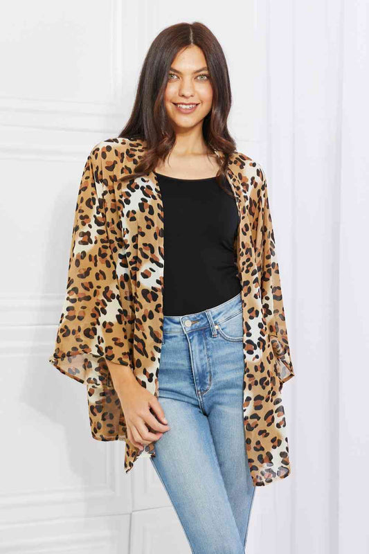 Animal Instinct Leopard Kimono