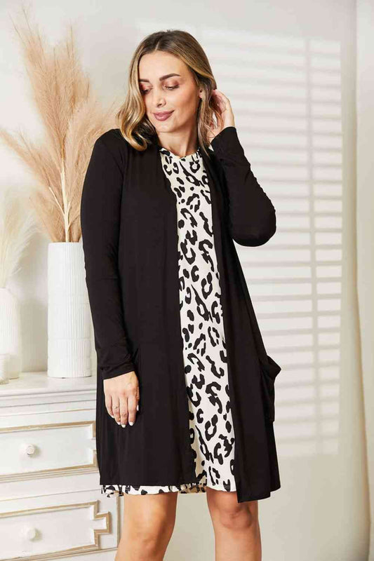 Marina Open Front Longline Cardigan