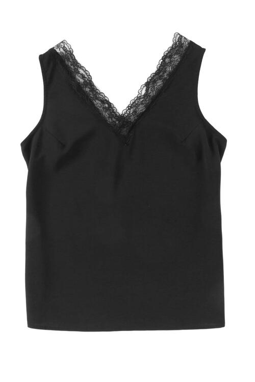 Lina Lace Detail V-Neck Tank