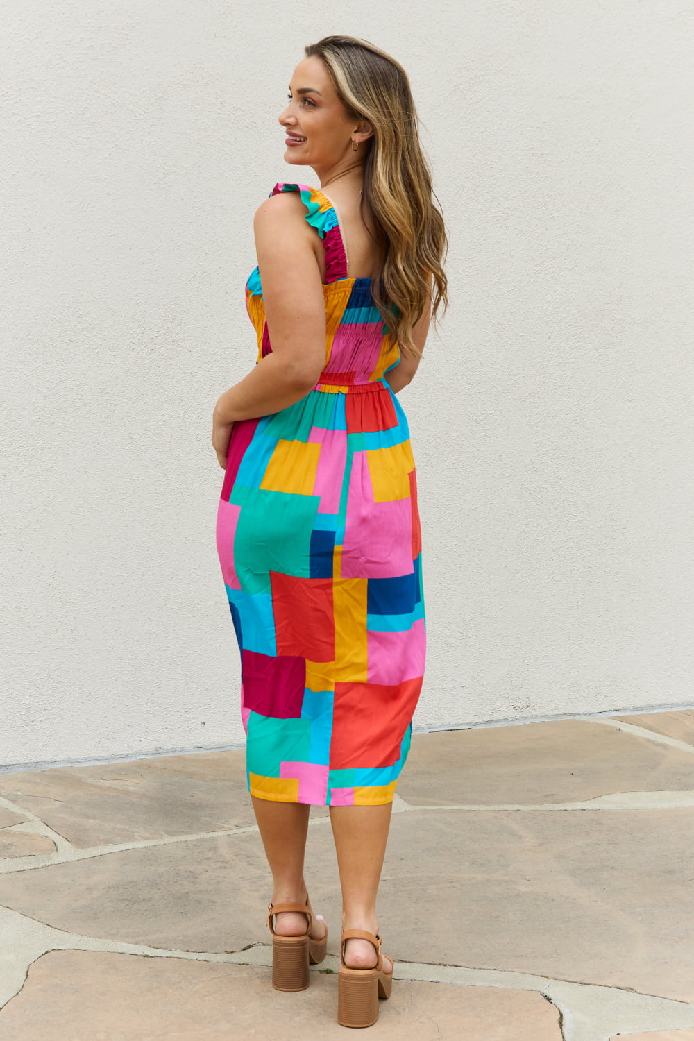 All You Need Is Color Midi Dress