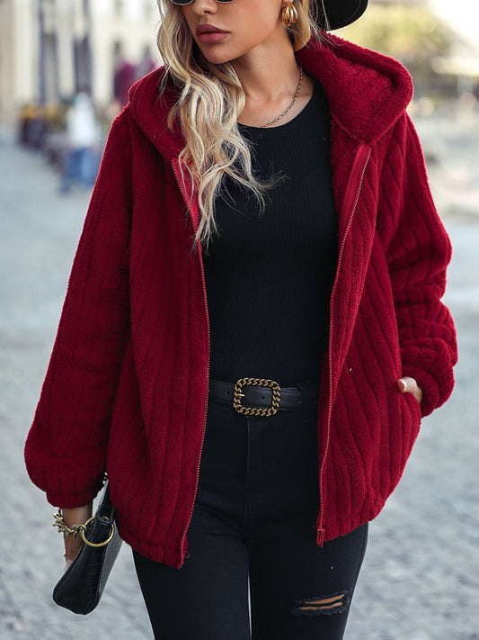 Cabernet Zip-Up Hooded Jacket
