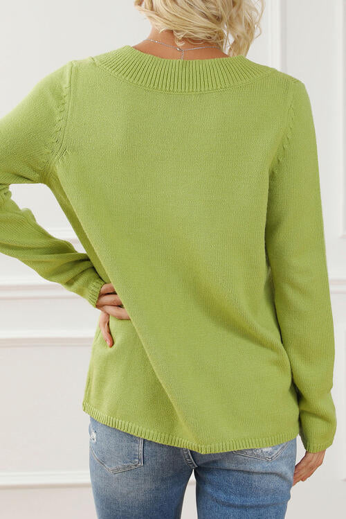 Rory Buttoned Long Sleeve Sweater