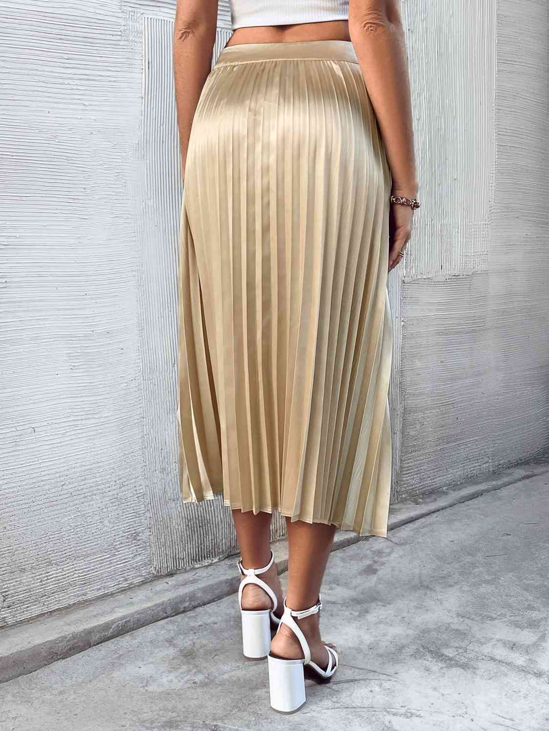 Amber Pleated Midi Skirt