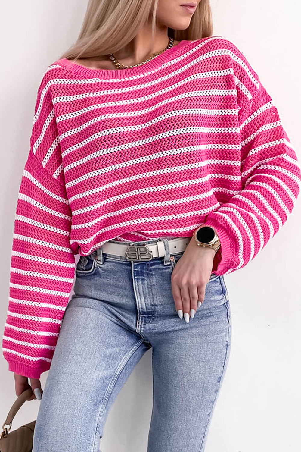 Always Cute Striped Sweater