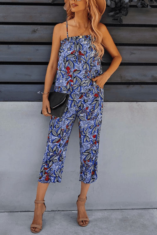 Spread Love Floral Cami and Cropped Pants Set