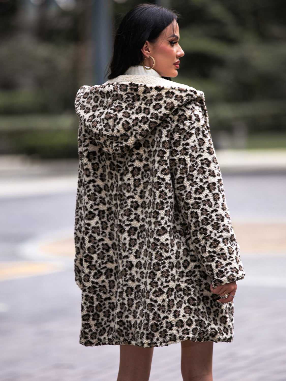 Wild One Leopard Hooded Coat