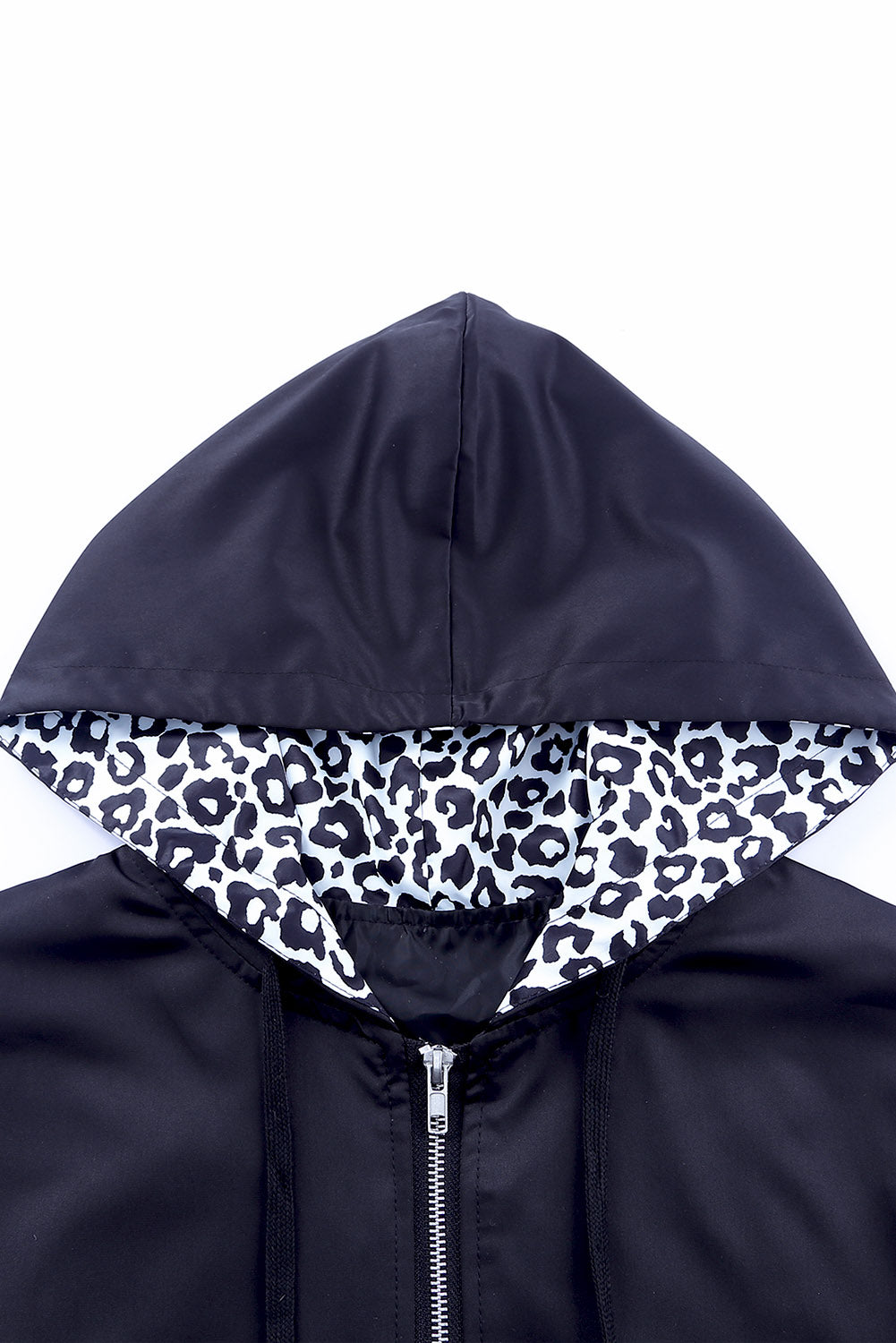 Noah Color Block Leopard Hooded Jacket